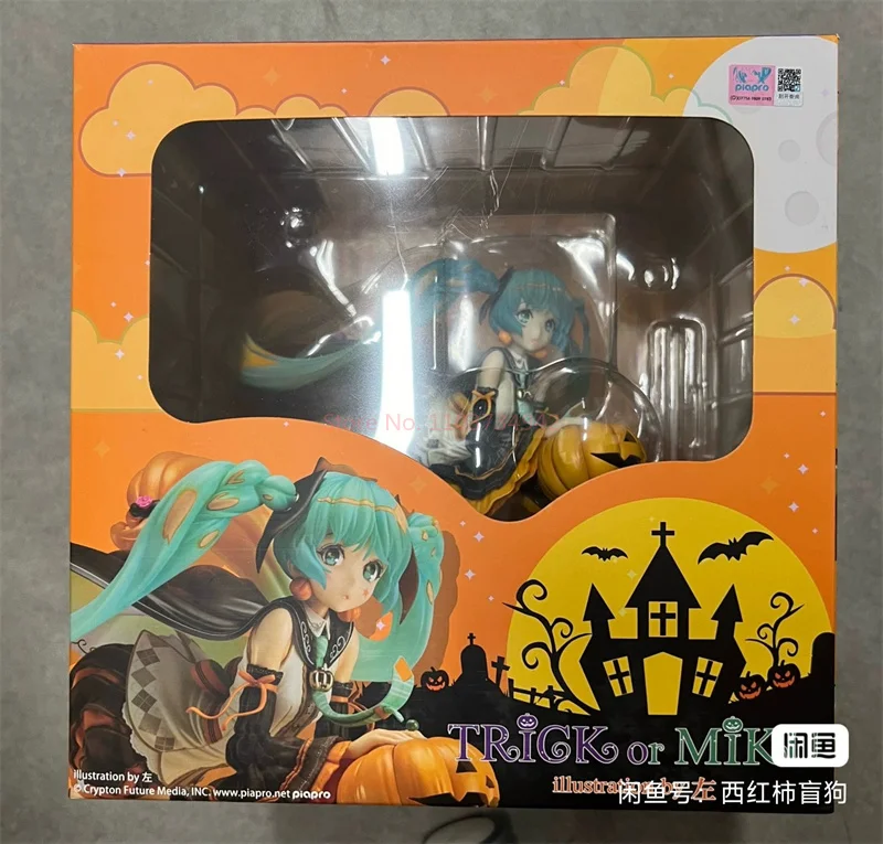 17cm In Stock Original Unioncreative Vocaloid Hatsune Miku Trick Or Miku Action Pvc Anime Figure Model Toy Doll Birthday Gifts