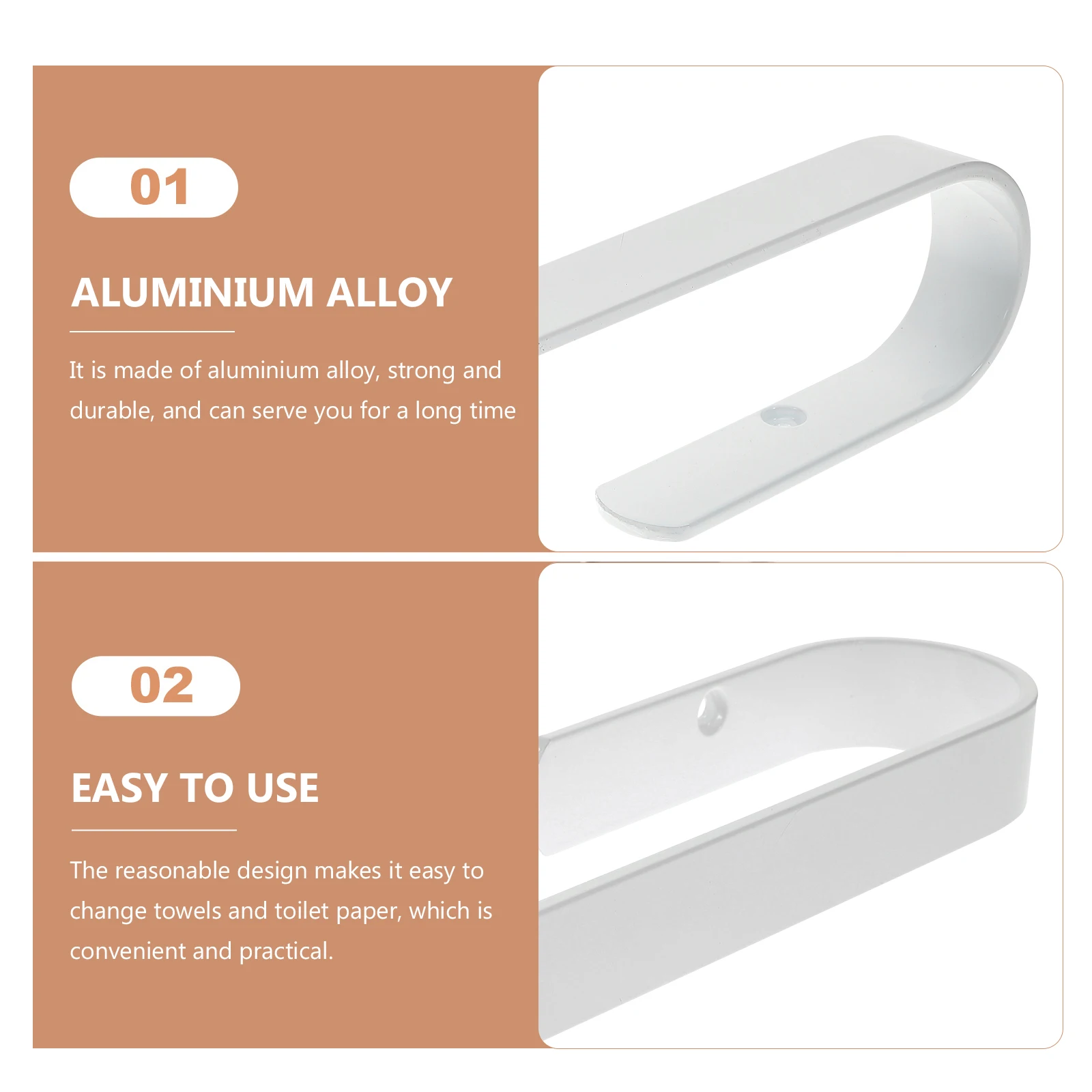 سبائك الألومنيوم حامل أرفف الحمام المنظم لكمة خالية منشفة بار شماعات متعددة الوظائف منشفة معدنية هوك رف للصغيرة