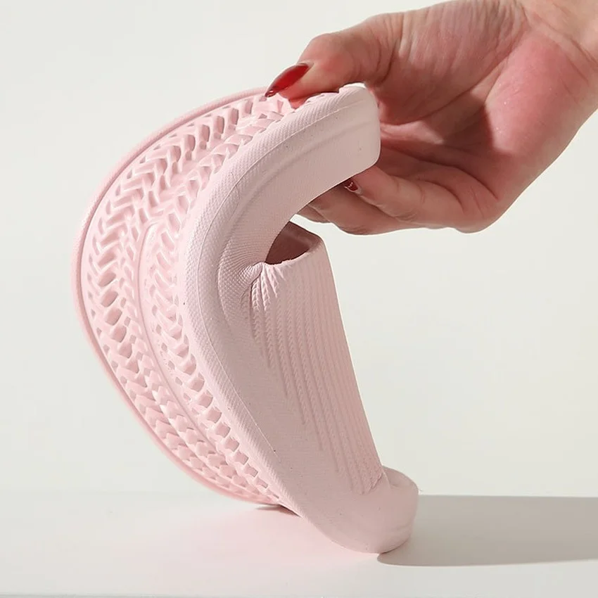 Women Home Slippers Cloud Platform Flip Flops Summer Beach Slides Indoor Non Slip Sandals Men Male Ladies House Flat Shoe Female