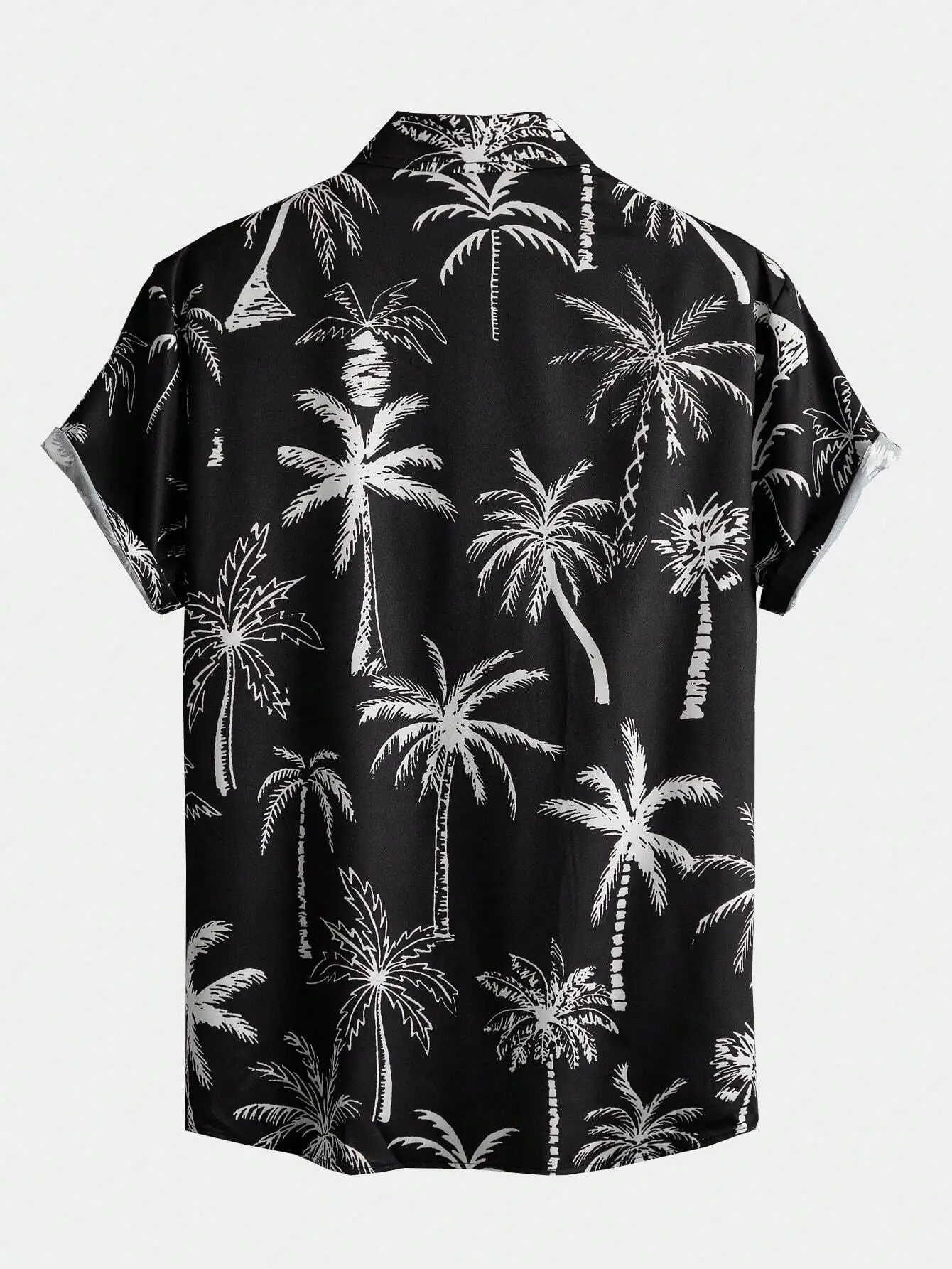 Men\'s Shirt Hawaiian Coconut Tree pattern Tops Summer New Fashion Men\'s Clothing Casual Short-Sleeved Buttons Blouse Shirts