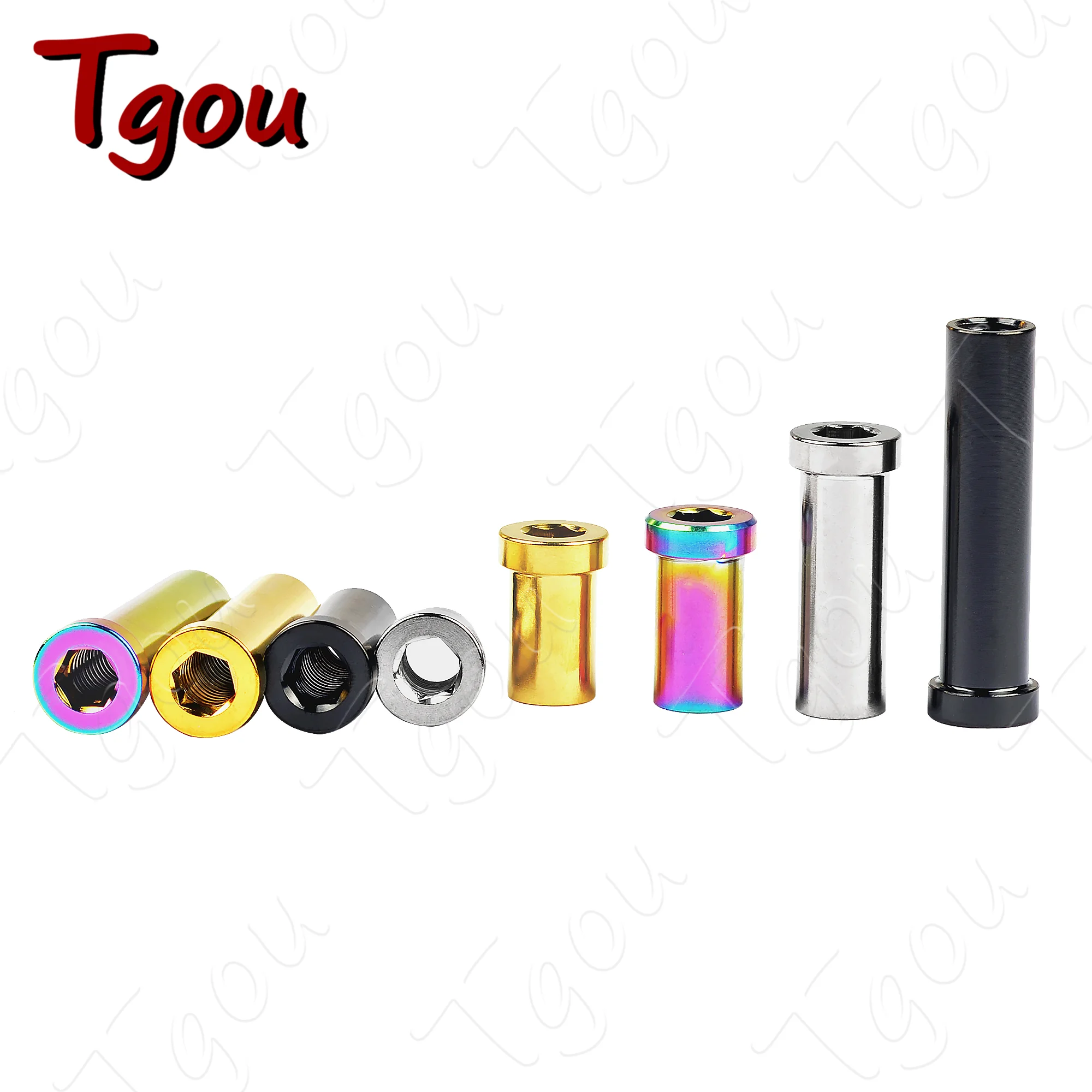 Tgou Recessed M6 Ti Nut Full Length 13/15/17/23/25/31.5/33/35mm for Road Bicycle Brake Caliper C Clamp Fix