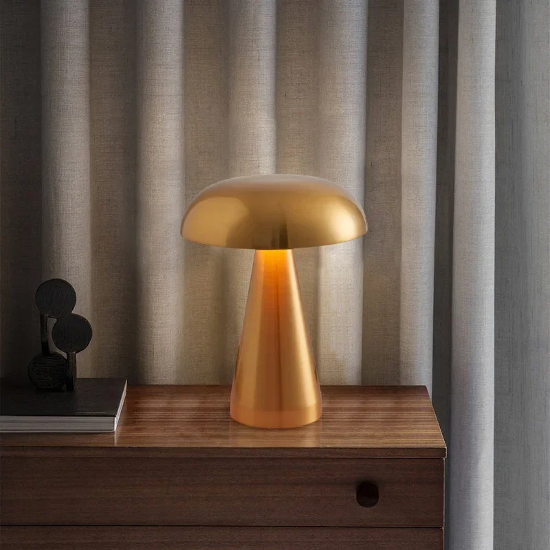 Reading Desk Lamps Metal Desk Light Reading Lamp Desktop Decorative Ornament Mushroom TableLamping Touch Night Lamp Desk Lamp