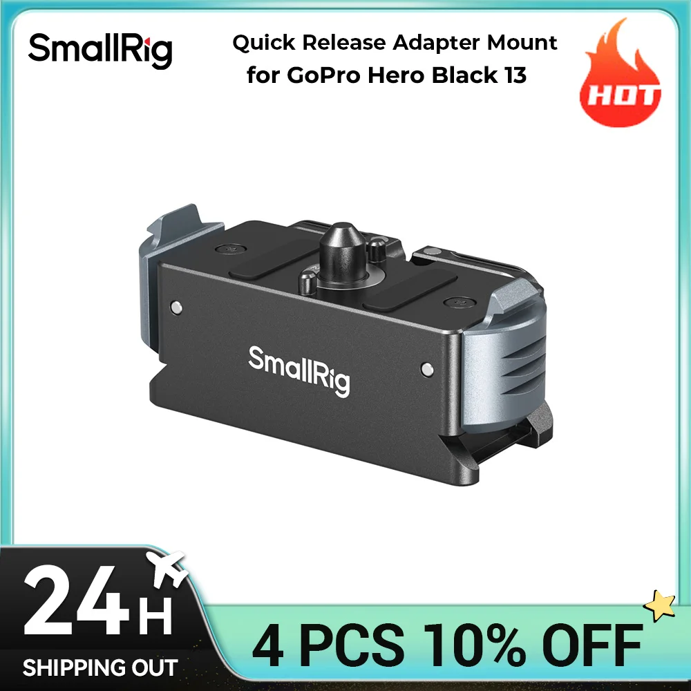 GoPro Hero Black 13용 SmallRig 퀵 릴리스 어댑터 마운트 다용도 2구 인터페이스 범용 호환성 5437