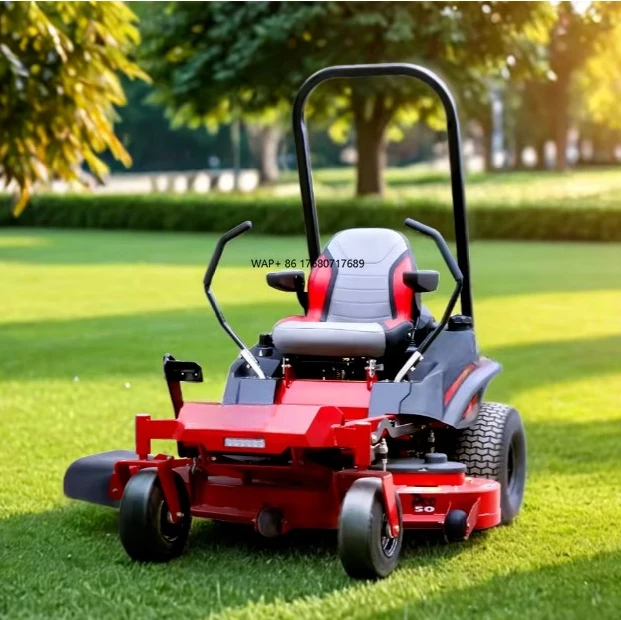 Industrial 25hp Zero Turn Mower with 12 Gear Height Adjustment Twin Cylinder Air-Cooled Engine Hydraulic Transmission System