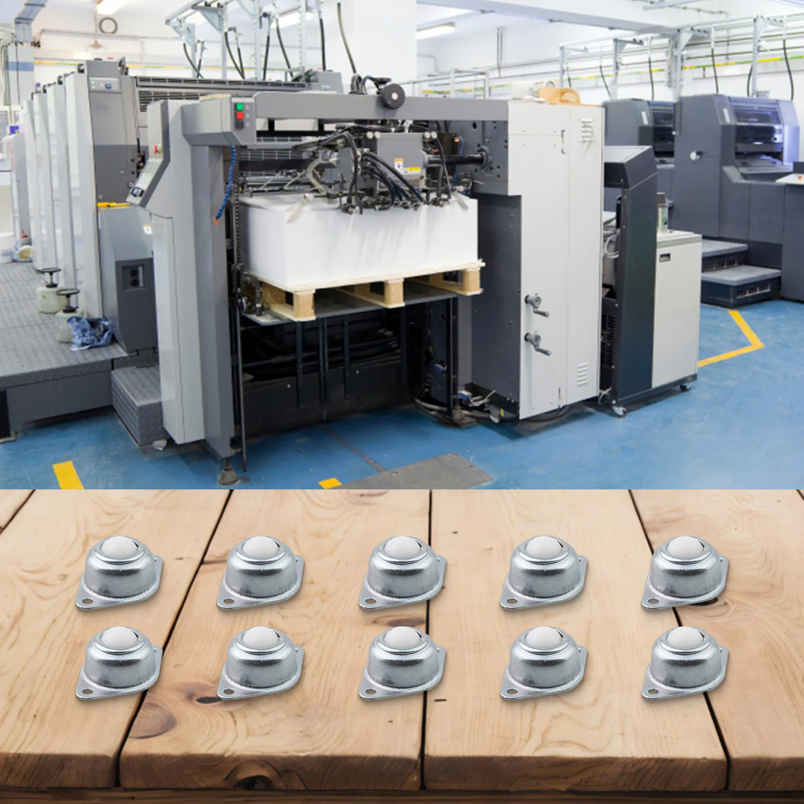 Roller Ball Transfer Bearings 10 Pcs for For conveyor Rollers Enhanced Load Capacity with Flexible Steering and Stability