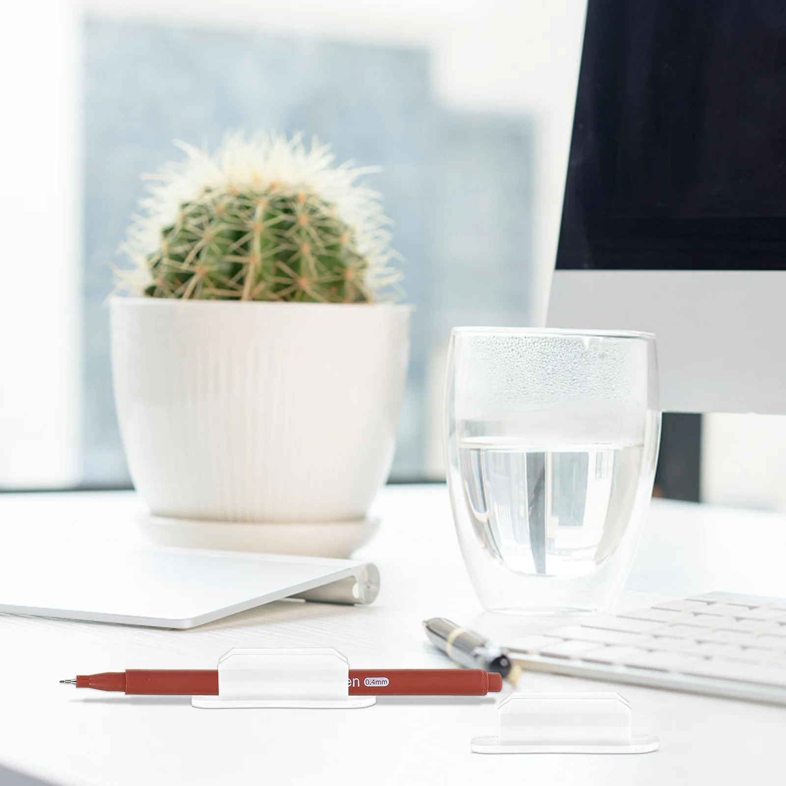 

10 шт., силиконовые зажимы для держателя ручек, клейкие зажимы для маркеров для доски, стола, офисного настенного крепления, портативный зажим для карандашей, фиксирующая пряжка