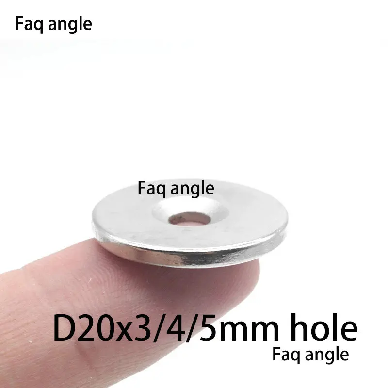 20x3-5 Super Neodymium Magnet N52 Round With Hole Imas Magnetic Hook Neodium Magnets for Scrapbooking Magnetti Electroiman Imán