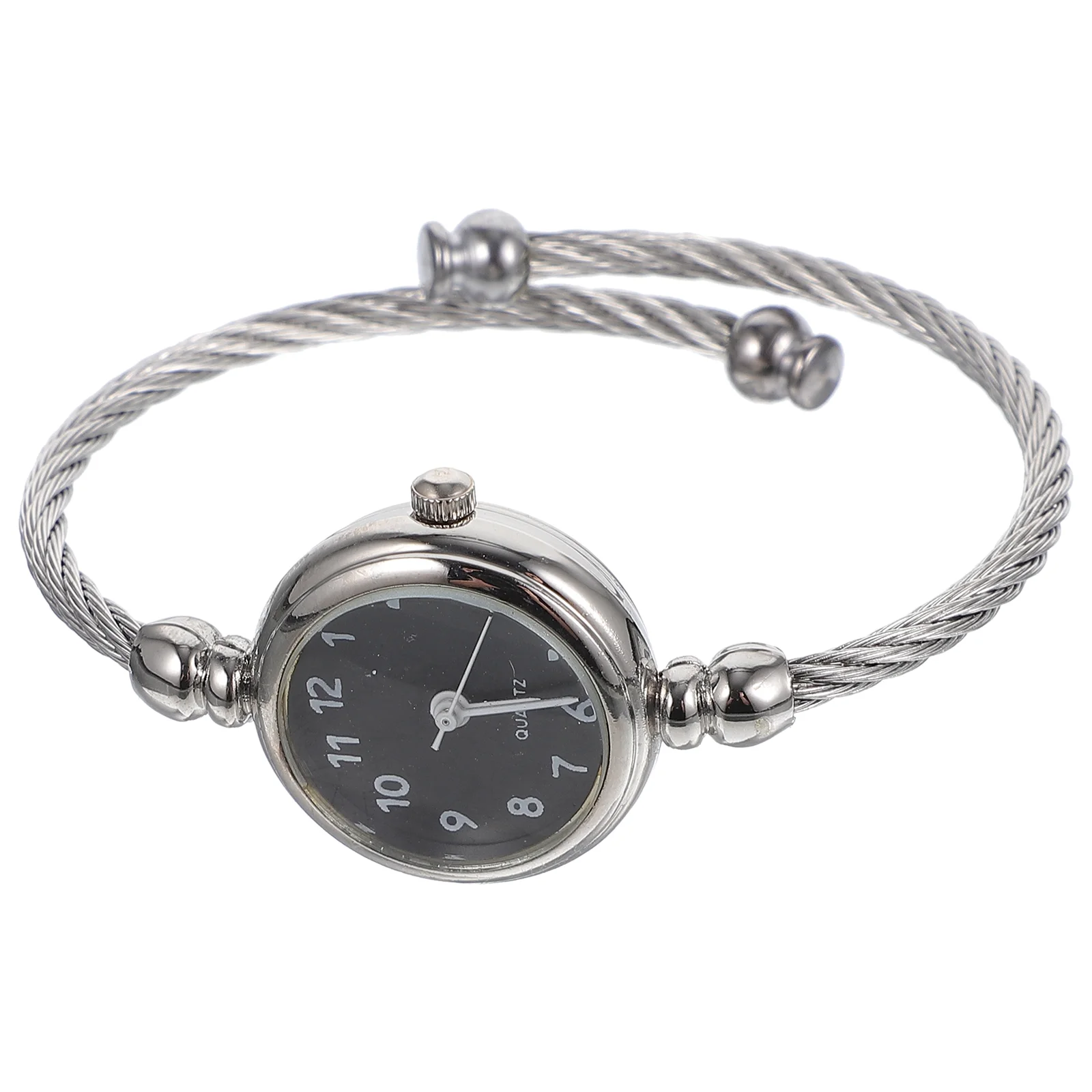 Relojes de pulsera clásicos de cuarzo para mujer, vestido de pulsera con números a la moda para mujer, blanco