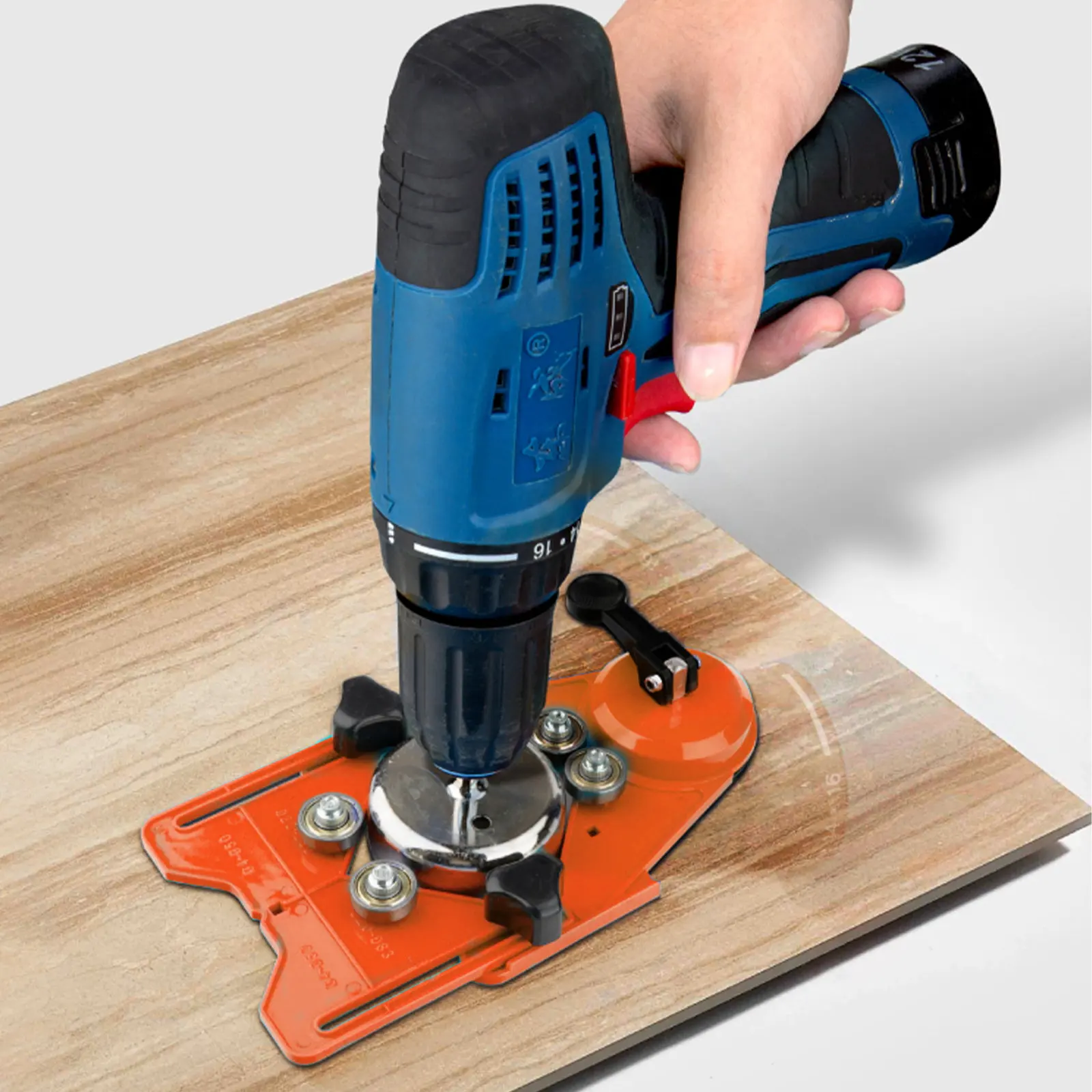 Adjustable Hole Guide Centering Locator 4-83Mm for Marble Tile Ceramic Glass Drilling Precision Fixture Suction Cup Stable Heavy