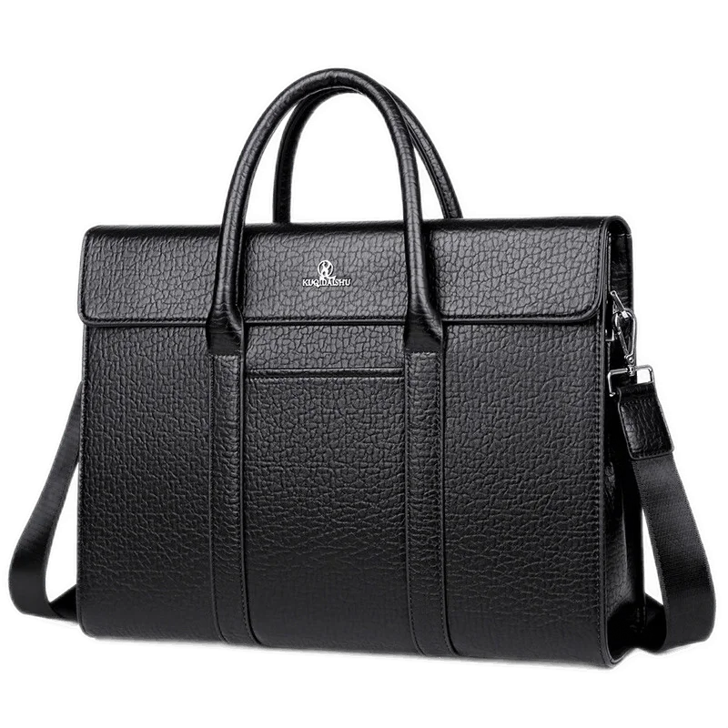 

High quality men's briefcase handbag Shoulder bag 14 15inch laptop bag designer luxury bag men's bags Leather bag tote file bag