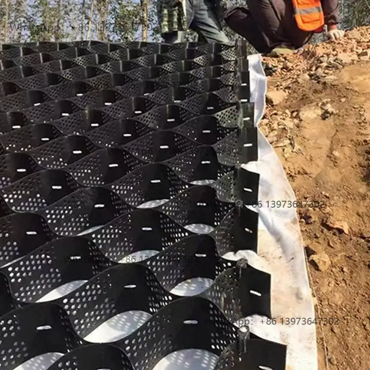 HDPE Textured/Perforated Geocells for Slope/Retaining Wall/Road Reinforcement 150-445mm Flexible-Price for Small Samples