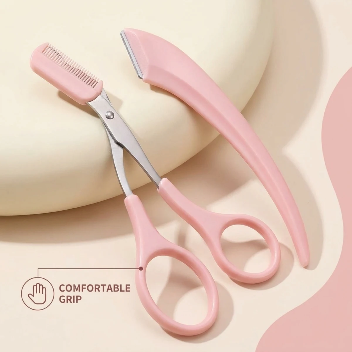Correct Eyebrow Trimming Kit – Anti-Overcut Design, Smooth & Safe, Achieve Natural Looking Brows Easily