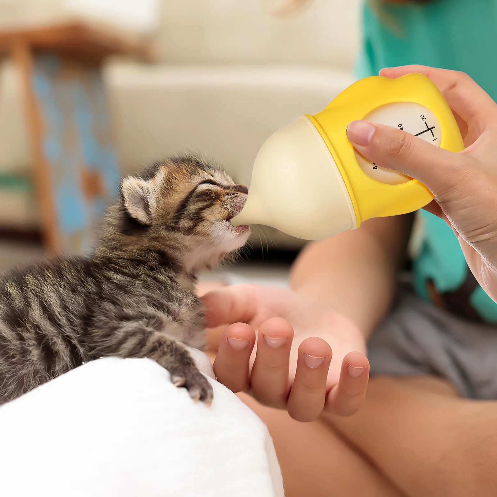 

80Ml Pet Nursing For Newborn Puppies Kittens Feeding Bottle With Measuring Scale Flow Control Easy Clean Detachable Kitten