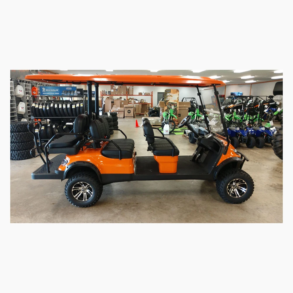 Chinese 6 Seater 8 Seat Electric Golf Carts Cheap Prices Gasoline Buggy Car For Sale Lithium Motorized Model Motorised Golf Cart