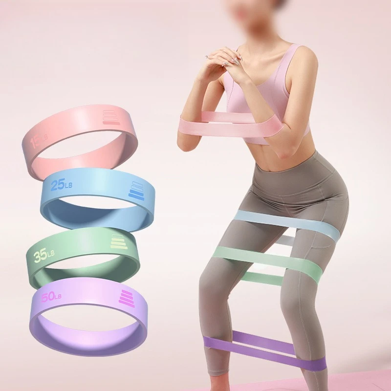 

Silicone Elastic Band Yoga Tension Ring Indoor Home Fitness Girls Sports Squat Buttocks Dance Tension Band