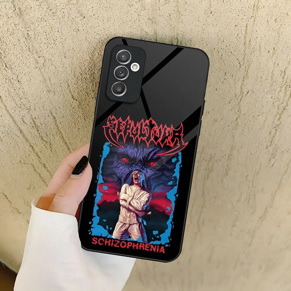 Heavy Metal Band Sepultura Phone Case for Samsung Galaxy S24 S23 S22 S21 S20 A24 A34 A54 A53 Note20 M54 Fe Ultra Plus Glass