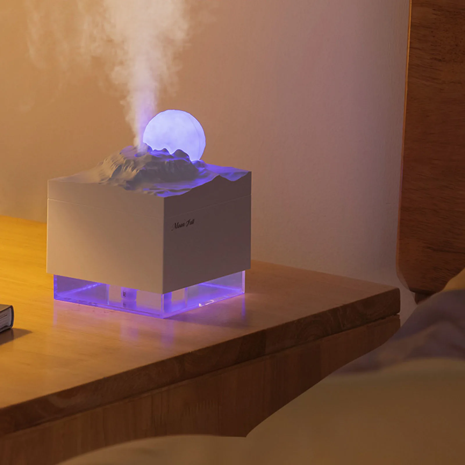 Humidificador de aire Personal silencioso, luz ambiental portátil, Spray de dos engranajes, luz nocturna creativa para guardería, coches de Hotel, oficina y dormitorio