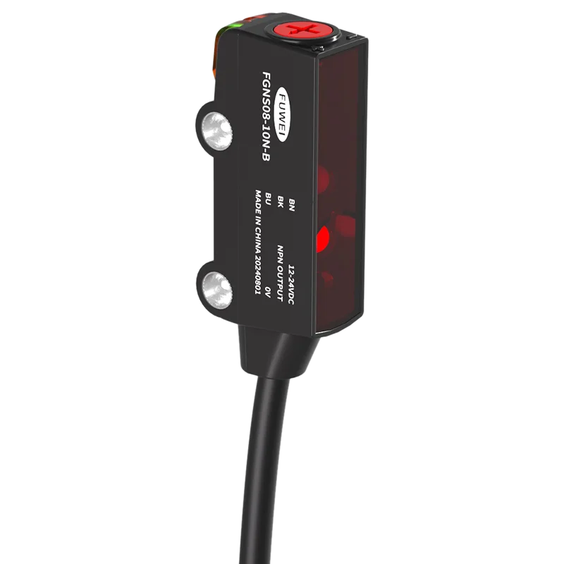 FGNS08-10PA-B Series Adjustable Photoelectric Sensor Switch 10-100mm Distance Measuring Background Inhibitory for Automation