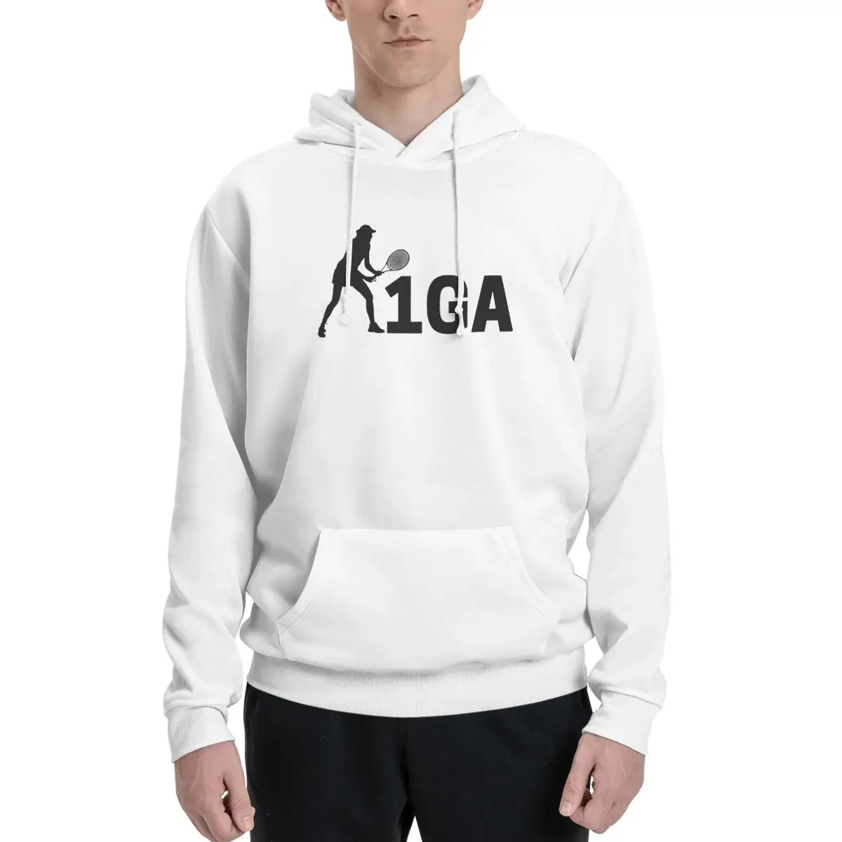Iga Swiatek 1GA Iga Swiatek Team Felpe Con Cappuccio Da Donna Da Uomo Casual Pullover Felpe Harajuku Manica Lunga Con Cappuccio Autunno Inverno-image