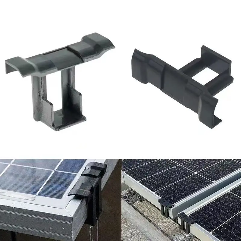 10Pcs 30/35/40mm Photovoltaic drainage clip Solar drainage mud clip photovoltaic panel cleaning module guide water trough