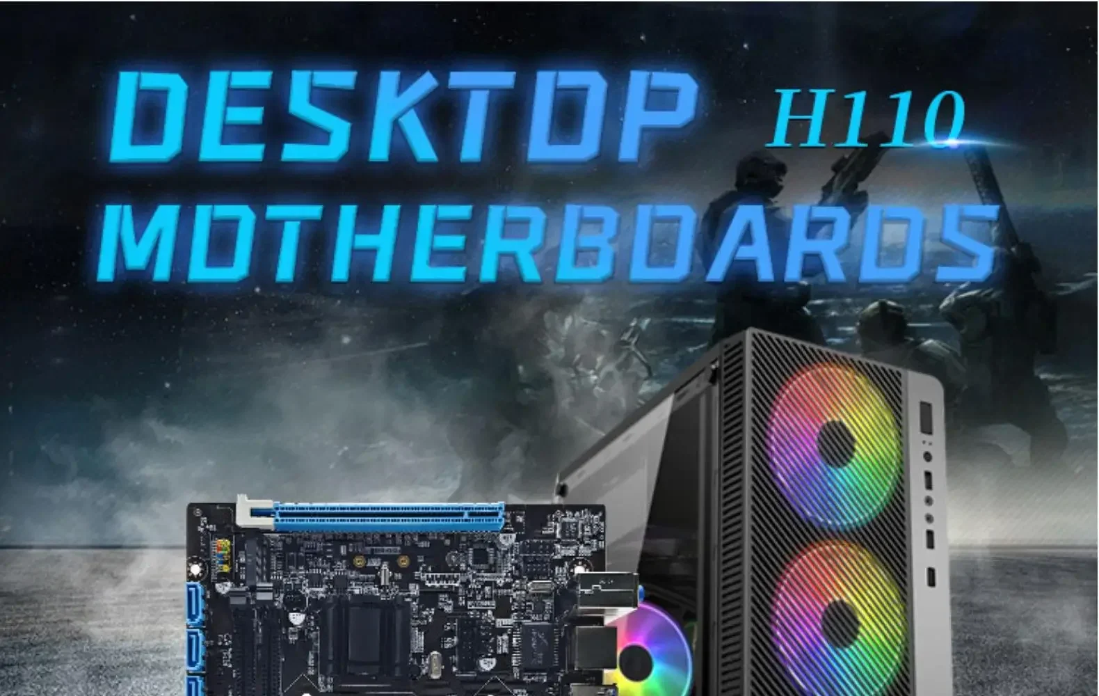 H110 motherboard komputer desktop DDR4 memori LGA1151 pin mendukung untuk ke-6/ke-7/8th/9th generasi I3 I5 I7 CPU 32G