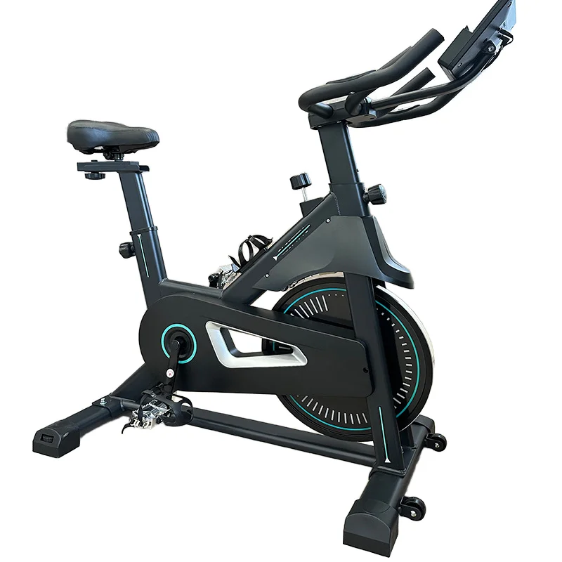 Heavy‑Duty Spinning Exercise Bike 4KG Flywheel Steel Frame With Workout Screen For Home Gym