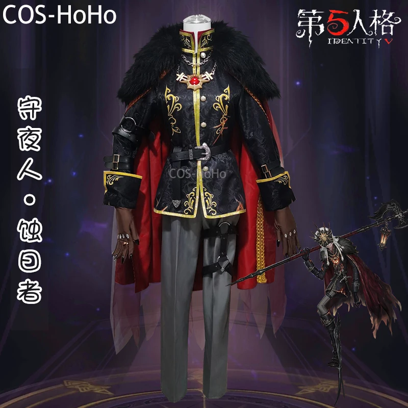 COS-HoHo Identity V Ithaqua Gold Skin Fashion Game Suit Handsome Uniform Cosplay Costume Halloween Party Role Play Outfit S-XXL