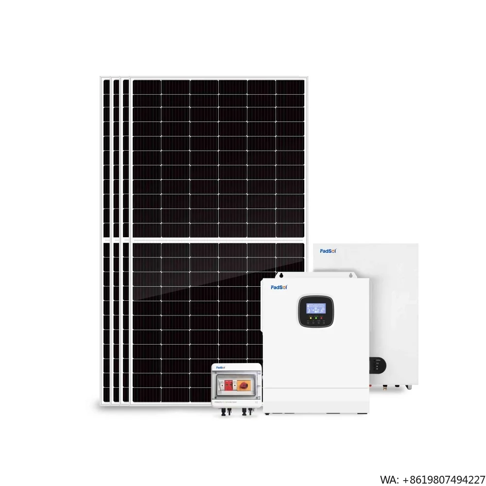 Off-Grid Solar Power System 5KW 3KW MPPT Lithium Ion Monocrystalline Silicon 220V Home Energy Storage System 24 Hours Operation