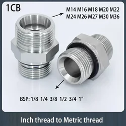 Giunto di transizione filettatura maschio BSP 1/8 1/4 3/8 1/2 3/4 filettatura da 1 