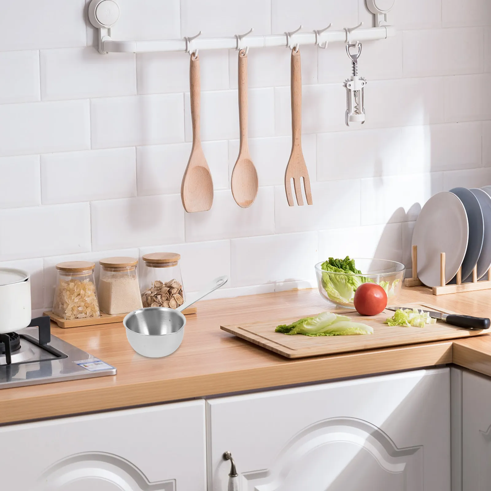 

Stainless Steel Small Pour Oil Pot Mini Saucepan Milk Warmer Butter Melting Pan Oil Heating Pot Kitchen Cooking Tool