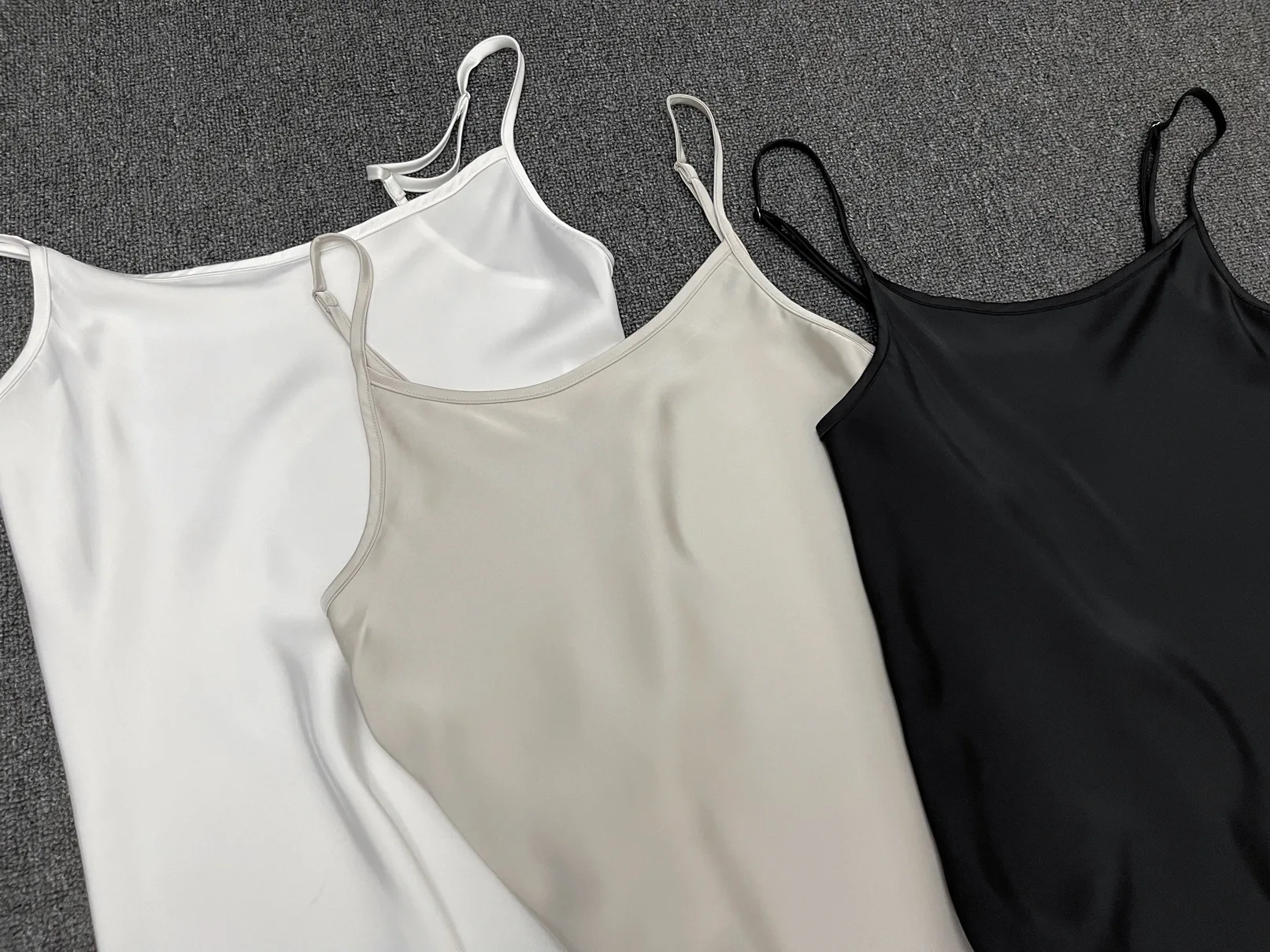 Maxdutti Summer Slip Dress Women Fashion Elegant Satin Midi Dress Nordic Minimalist Pleated Design With Side Slit Dress