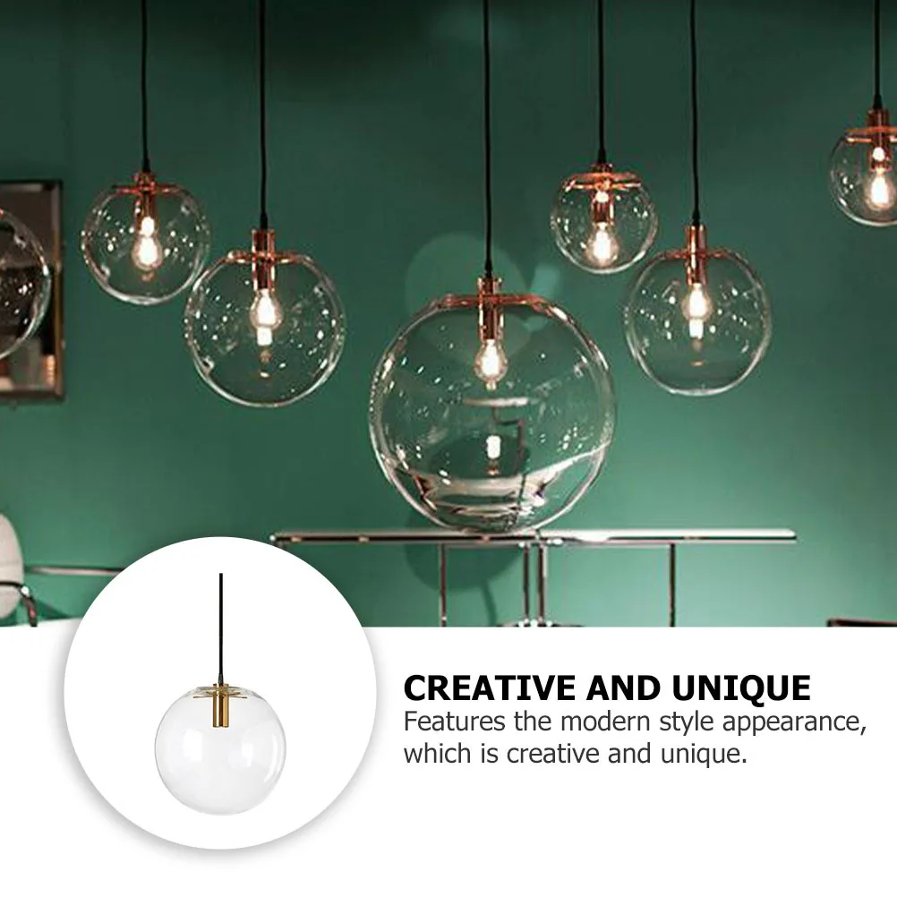 

1Pcs Glass Ball Ceiling Pendant Lamp Modern Design Hanging Light Simple Structure Easy Install Home Cafe Bar Lighting