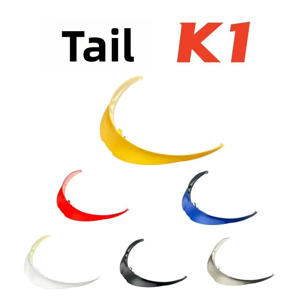 Locomotive Helmet Tail Adaptation K1 Helmet Personalized Modification Tail Spoiler Colorful Helmet Decorative Accessories