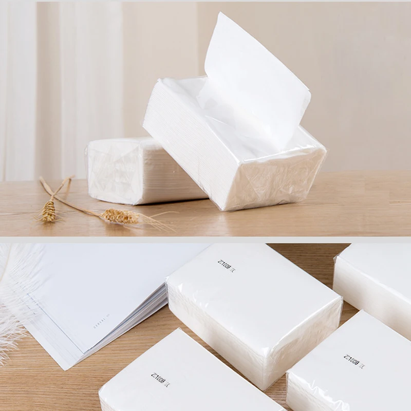 10 Packs of 750 Sheets High-Quality 4-Layer Tissues Suitable for Facial, Toilet, And Napkin Purposes Facial Tissue Paper