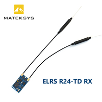 Matek MATEKSYS EXPRESSLRS 2.4Ghz True Diversity Receiver ESP32 R24-TD ELRS RX CRSF For RC FPV Long Rang Racing Drone
