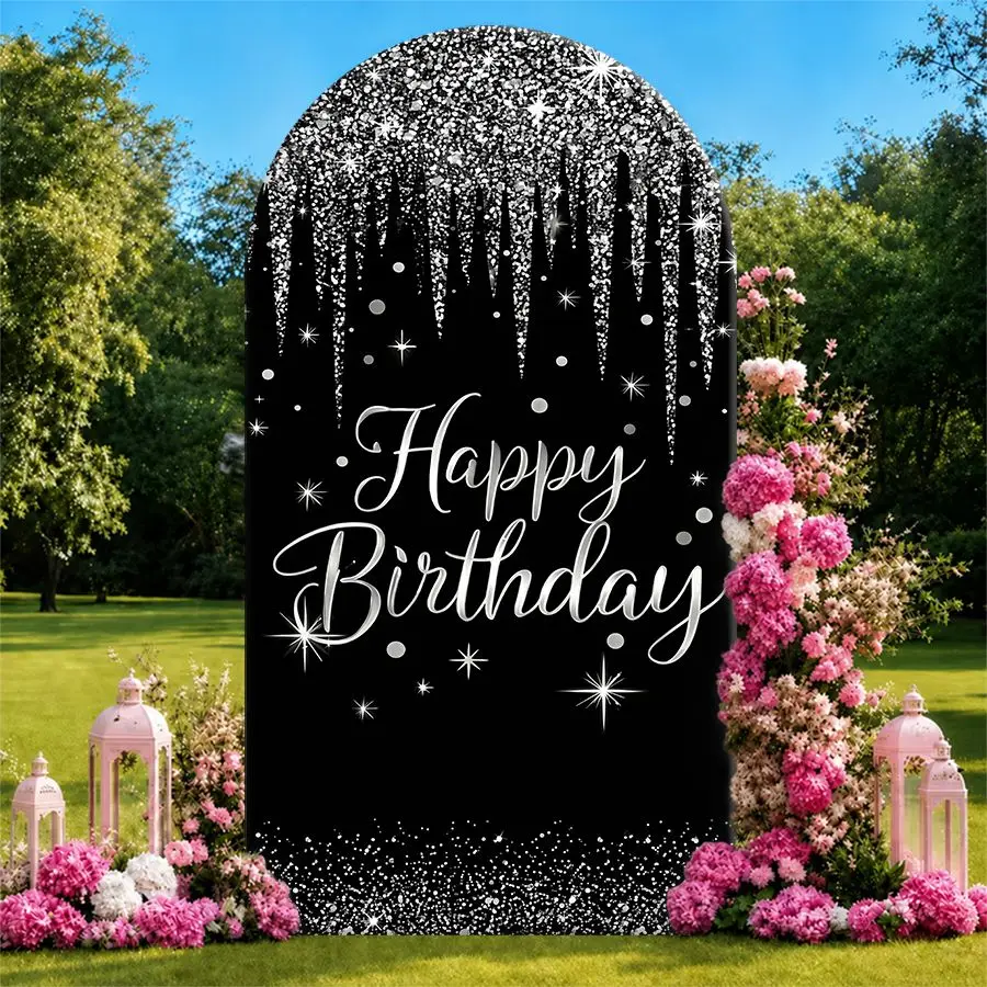

Sparkle Drip Arch Backdrop Cover Party Backdrop Fabric Cover Birthday Party Photo Booth Wall Background Event Party Decoration