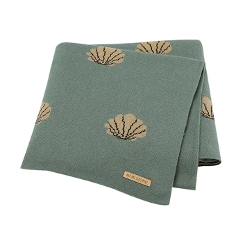 Coperta di cotone per bambini a maglia neonata Plaid biancheria da letto trapunta per presepe carino cartone animato Shell passeggino neonato Swaddle 100*80CM Sleepsack