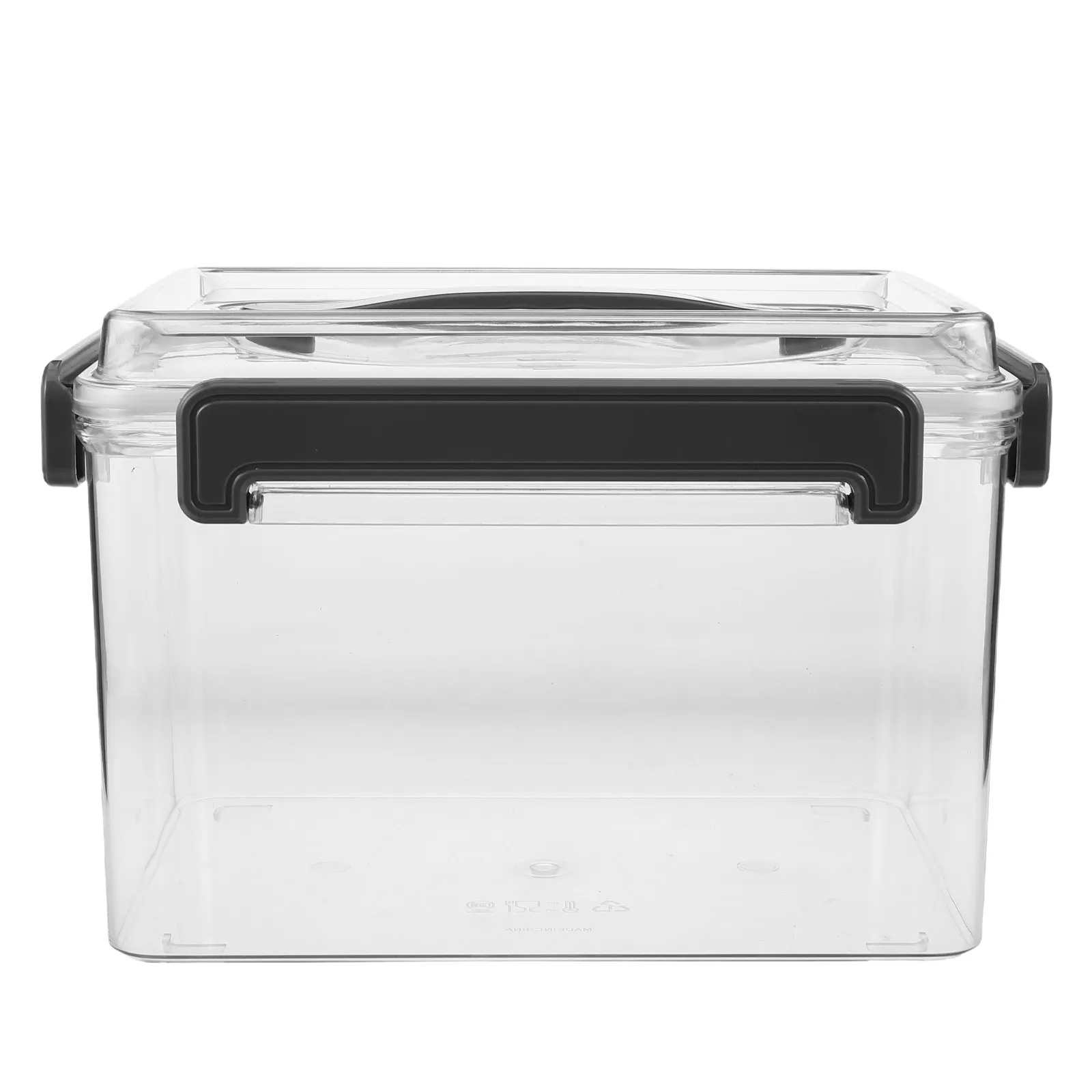 カメラレンズ収納ボックス透明プラスチックケース蓋ハンドル114-x-75-x-69インチポータブルレンズオーガナイザーカメラギア保護