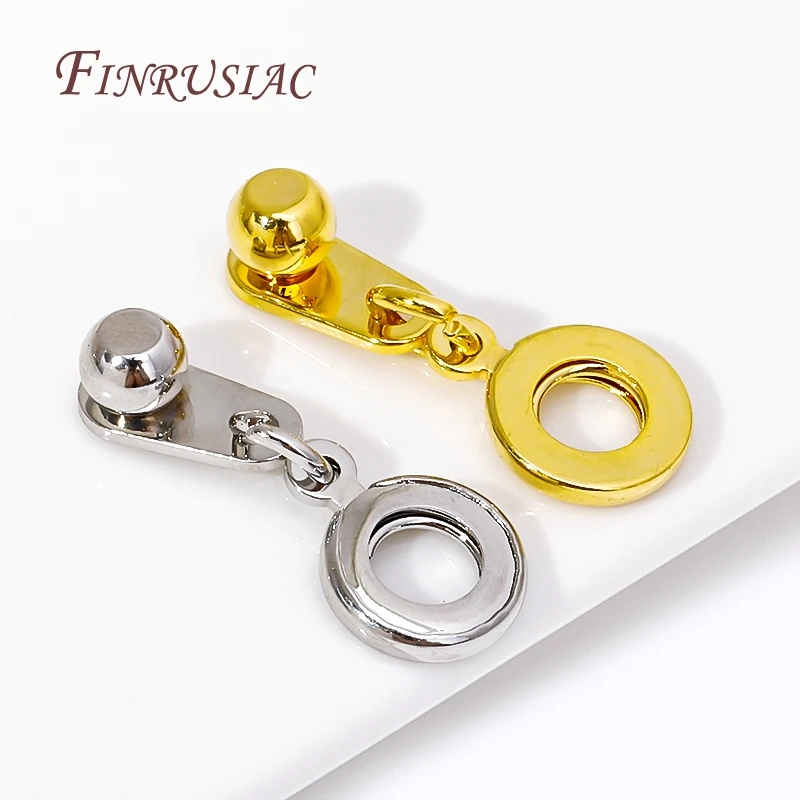 Jewellery Connecting Clasps 18K Gold Plated Snap Clasp For Bracelet Jewelry Making Supplies DIY Accessories Necklaces Connectors