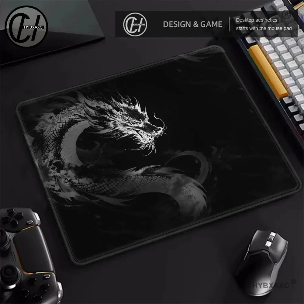 Japanese Dragon Mouse Pads Small Mouse Pad Desk Pad Desktop Computer Keyboard Wireless Mouse Boy Girl Gift for Play games