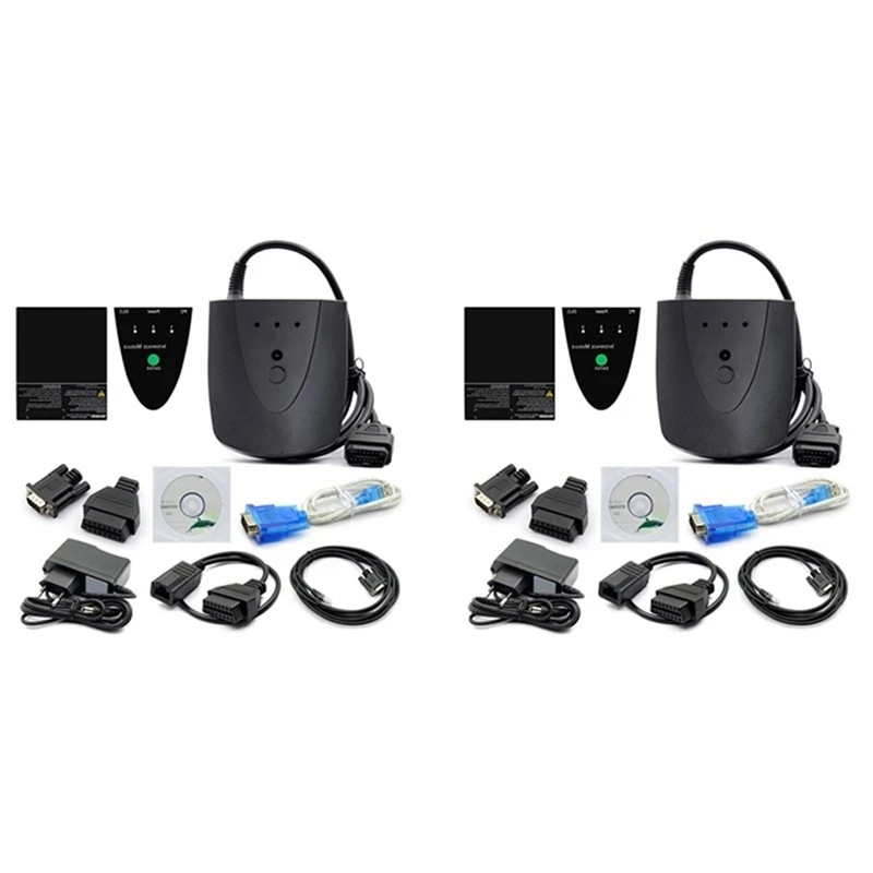 2X V3.104.24 Car Diagnostic Tool Kit With RS232 OBD2 Car Reader For Honda HDS HIM OBD2 Auto Scanner Code Reader EU Plug