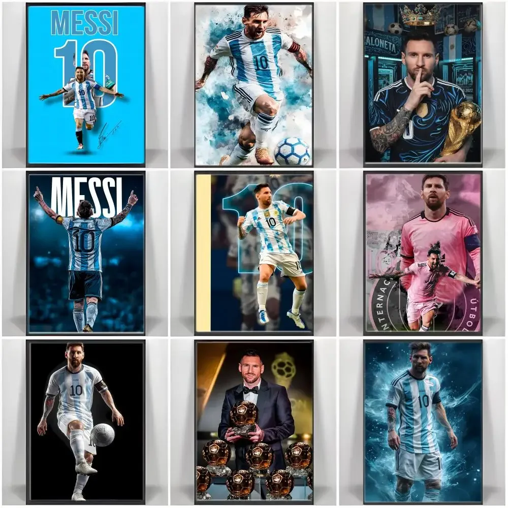 Sportsman M-Messis Poster Self-adhesive Art Waterproof Paper Sticker Coffee House Bar Room Wall Decor