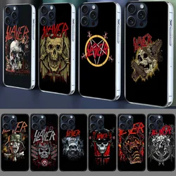 Slayer Heavy Metal Rock Band Capa Phone Case For Iphone 17 Air 16 Pro Max 15 12 Pro 14 Plus 17E 16E 11 13 Mini Cover Cases Funda