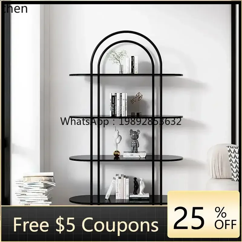 BB  multi-layer arched shelf living room floor home simple storage rack display stand