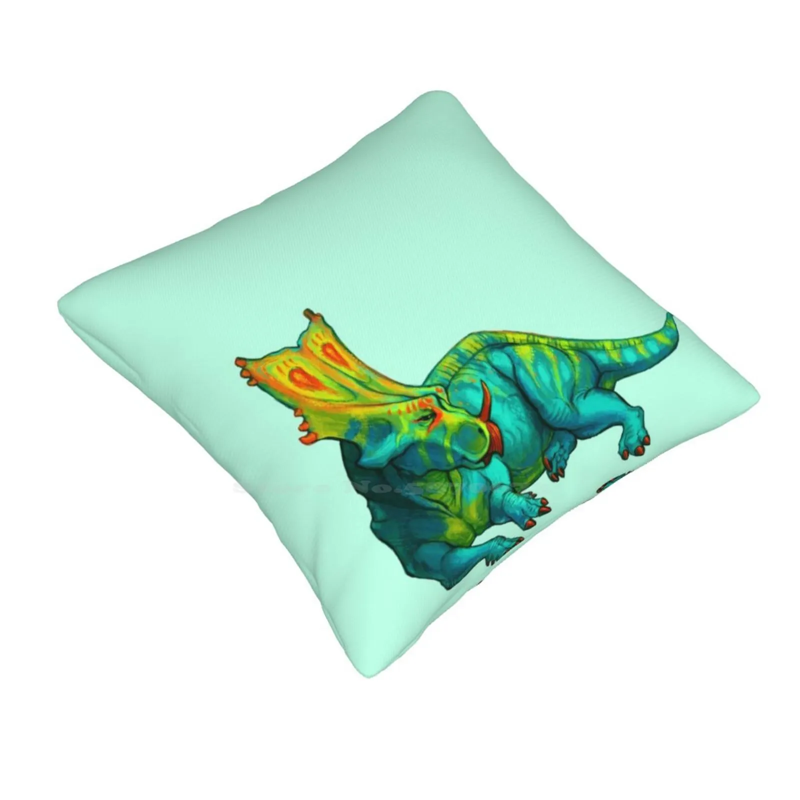 Chasmosaurus Belli Soft Comfortable Pillowcase Chasmosaurus World Dinosaur Prehistoric Paleontology Paleoart Paleo Art Nature