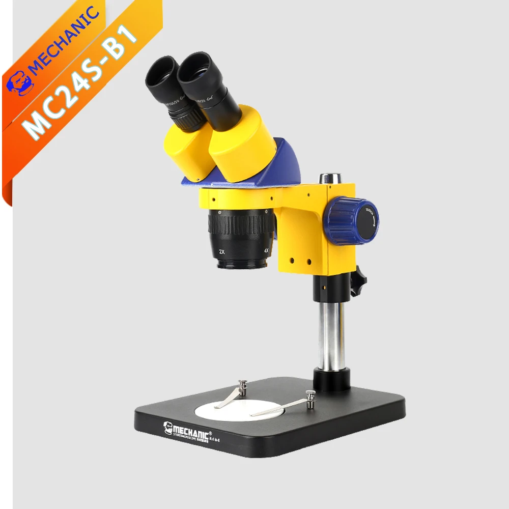 

Binocular Stereo Microscope MECHANIC MC24S-B1 HD Two-speed Zoom For Phone PCB Detect Parts Assembly Industrial Grade Repair Tool