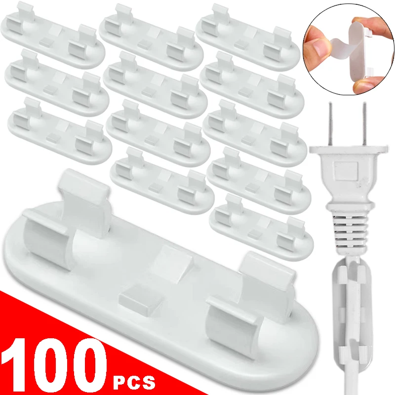 

Cable Clips For 3-6mm Cables Organizer Self Adhesive Wire Holder Cord Management Tidy Fixed Clamp Earphone Line Clip Home Office