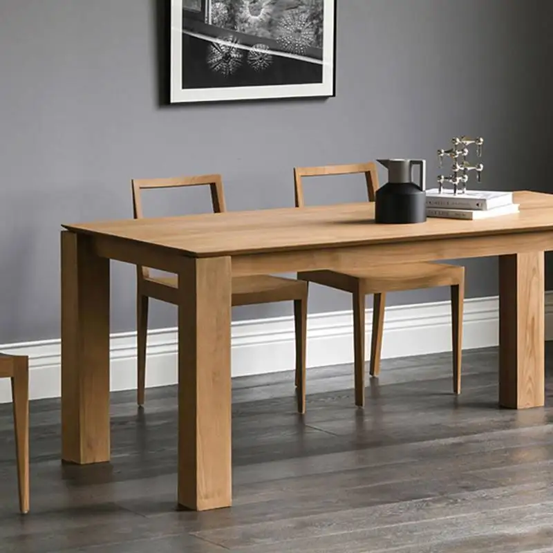 

#Modern Classic Solid Wood Seater Dining Table New Rectangular Kitchen Table With Seats Traditional Style For Dining Room