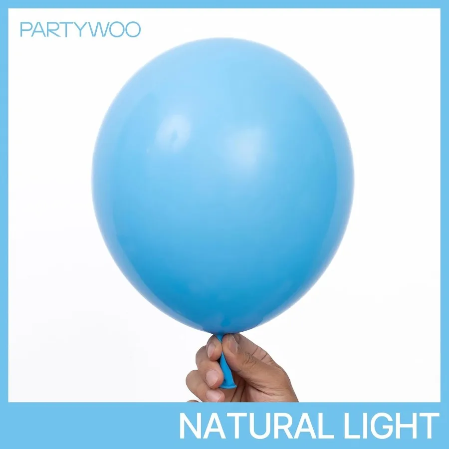بالونات زرقاء فاتحة 127 قطعة بأحجام مختلفة من 36 18 12 10 5 بوصة طقم قوس بالونات أزرق مائي للأطفال من أجل Gradua #2