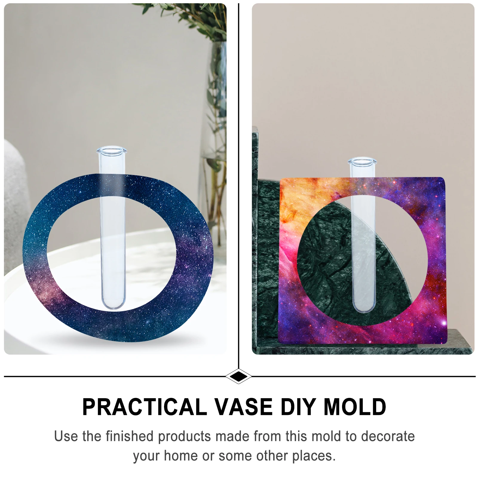 

Silicone Vase Mold Hydroponic Decoration Reusable DIY Planter Crystal Epoxy Vase Craft Lightweight Storage Home Decor
